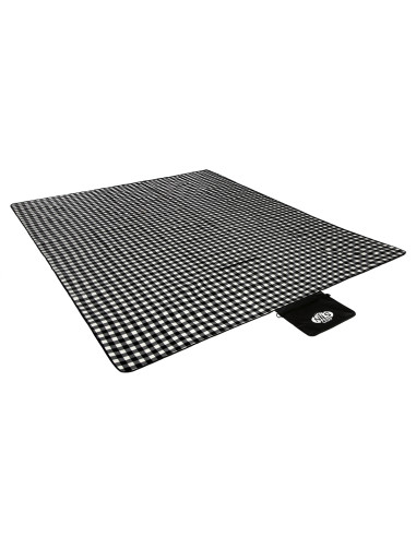 PICKNICKDECKE WEIß-SCHWARZ 300x200 CM PE + ALU NILS CAMP