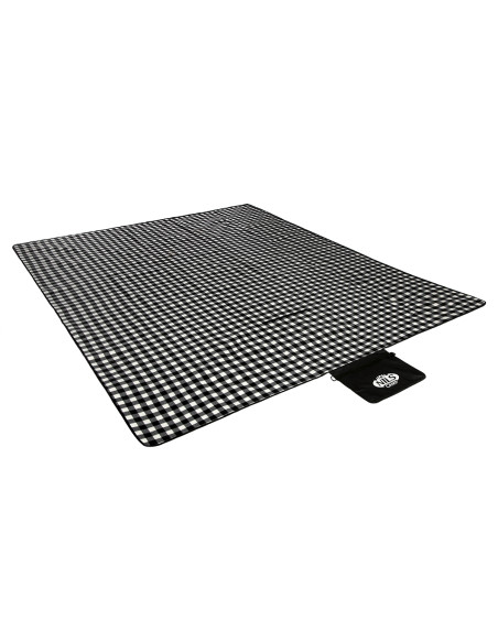 PICKNICKDECKE WEIß-SCHWARZ 300x200 CM PE + ALU NILS CAMP