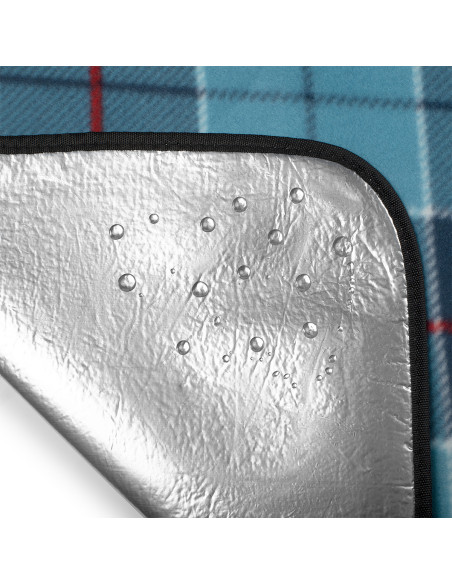 PICKNICKDECKE KAROMUSTER BLAU 250x200 PE ALU NILS CAMP