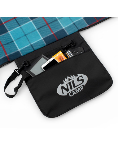 PICKNICKDECKE KAROMUSTER BLAU 250x200 PE ALU NILS CAMP