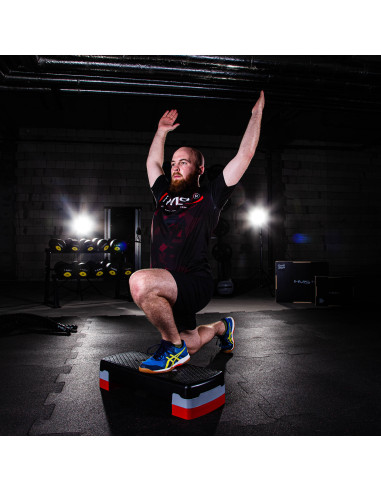 BLACK/GRAY/RED AEROBIC-STEPPBRETT HMS