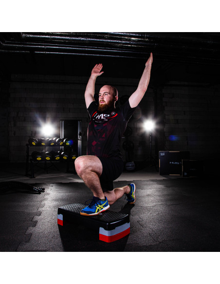 BLACK/GRAY/RED AEROBIC-STEPPBRETT HMS