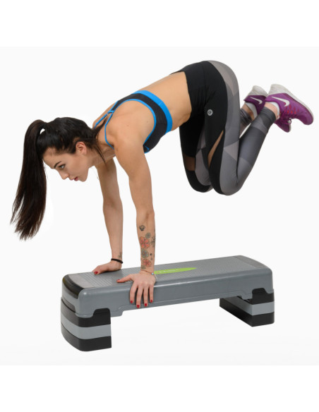 GRAY/BLACK AEROBIC-STEPPBRETT HMS