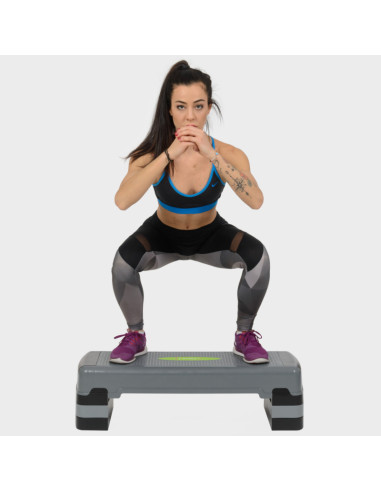 GRAY/BLACK AEROBIC-STEPPBRETT HMS