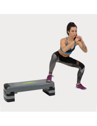 GRAY/BLACK AEROBIC-STEPPBRETT HMS