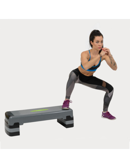 GRAY/BLACK AEROBIC-STEPPBRETT HMS