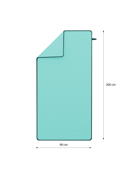 GRÜN MIKROFASERHANDTUCH 200x90cm NILS