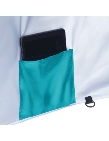 TÜRKISFARBIG STRANDSCHIRM XL 220 CM NILS