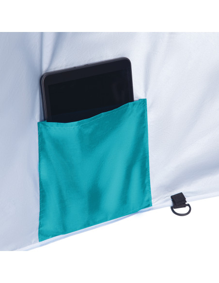 TÜRKISFARBIG STRANDSCHIRM XL 220 CM NILS