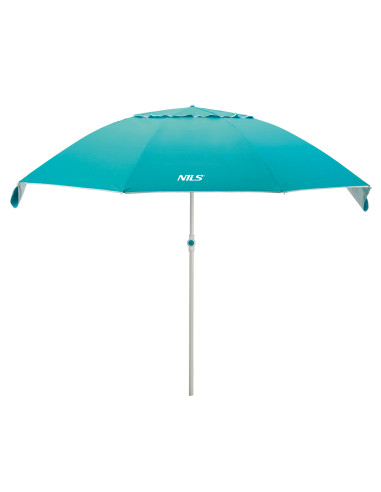 TÜRKISFARBIG STRANDSCHIRM XL 220 CM NILS