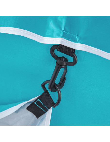 TÜRKISFARBIG STRANDSCHIRM XL 220 CM NILS