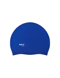 EINFARBIG BL04 DUNKELBLAU BADEKAPPE SILIKON NILS AQUA 2