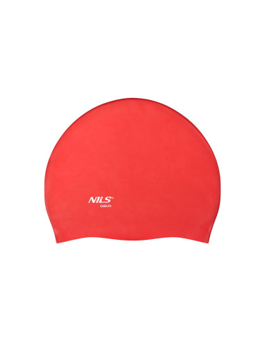 EINFARBIG RD01 ROT BADEKAPPE SILIKON NILS AQUA