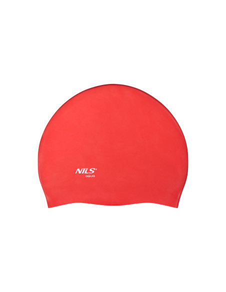 EINFARBIG RD01 ROT BADEKAPPE SILIKON NILS AQUA