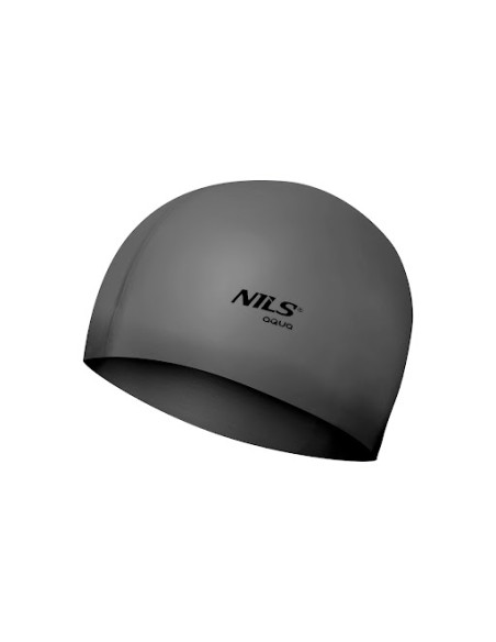 EINFARBIG SL02 HELLGRAU BADEKAPPE SILIKON NILS AQUA