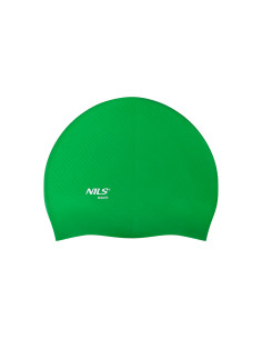 EINFARBIG GRÜN BADEKAPPE SILIKON DOTS NILS AQUA