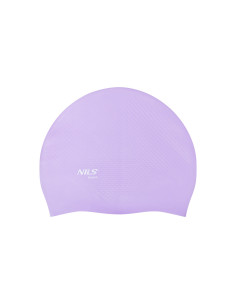 EINFARBIG VIOLETT BADEKAPPE SILIKON DOTS NILS AQUA