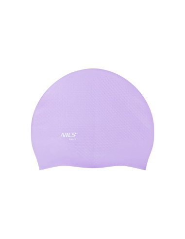 EINFARBIG VIOLETT BADEKAPPE SILIKON DOTS NILS AQUA