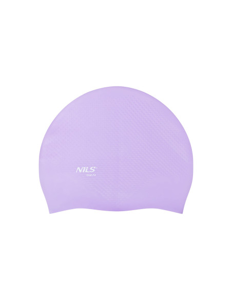 EINFARBIG VIOLETT BADEKAPPE SILIKON DOTS NILS AQUA
