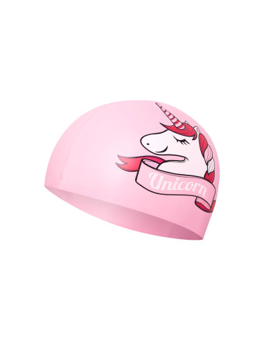 UNICORN ROSA BADEKAPPE FÜR KINDER SILIKON NILS AQUA