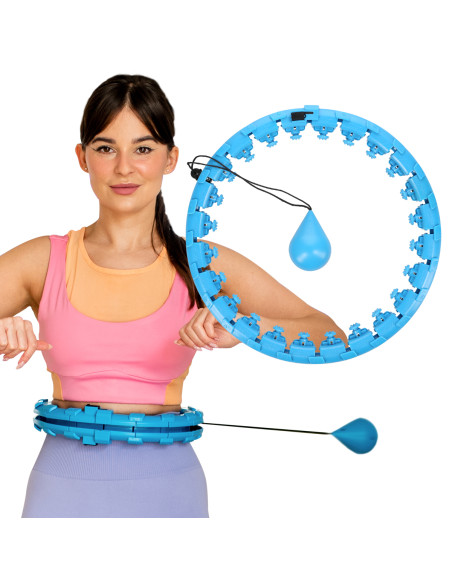 BLUE HULA-HOOP-REIFEN MIT SCHWERKRAFTBALL