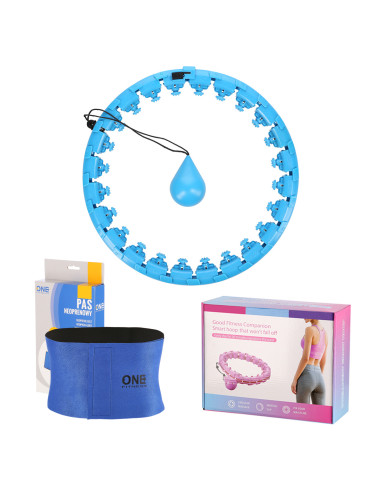 BLUE HULA-HOOP-REIFEN MIT SCHWERKRAFTBALL