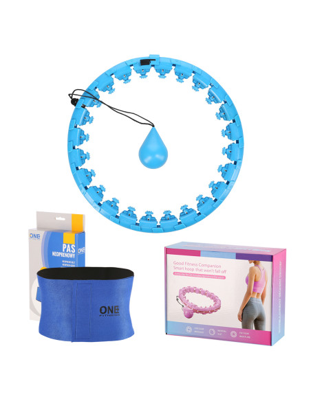 BLUE HULA-HOOP-REIFEN MIT SCHWERKRAFTBALL