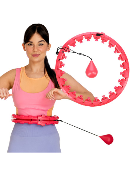 RED HULA-HOOP-REIFEN MIT SCHWERKRAFTBALL