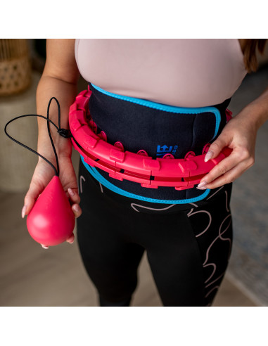 RED HULA-HOOP-REIFEN MIT SCHWERKRAFTBALL