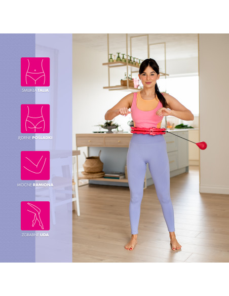 RED HULA-HOOP-REIFEN MIT SCHWERKRAFTBALL