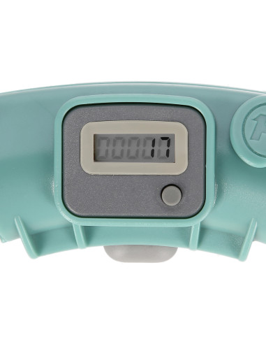 FH03 GREEN HULA HOOP WITH WEIGHT AND COUNTER