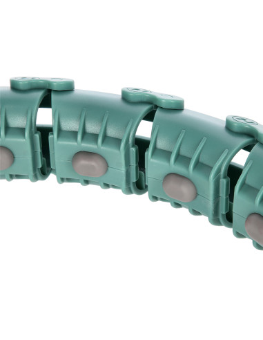 FH03 GREEN HULA HOOP WITH WEIGHT AND COUNTER