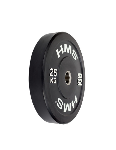BLACK OLYMPISCHE HANTELSCHEIBE BUMPER 25 KG HMS