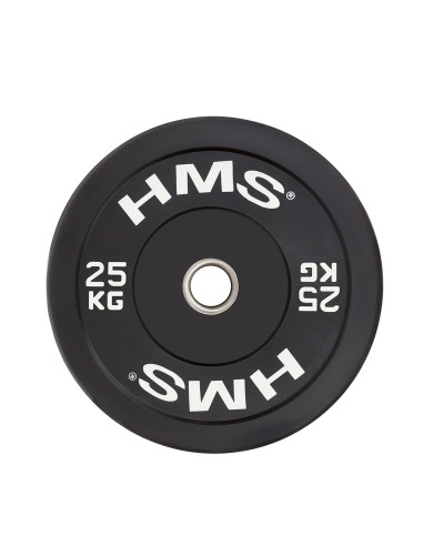 BLACK OLYMPISCHE HANTELSCHEIBE BUMPER 25 KG HMS