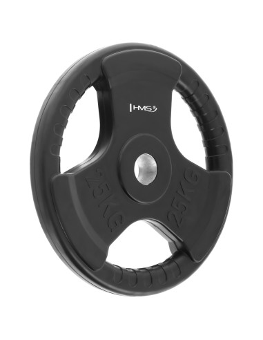 OLYMPISCHE HANTELSCHEIBE MIT GUMMIBEDECKUNG 25 KG HMS