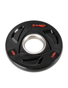 OLYMPISCHE HANTELSCHEIBE MIT GUMMIUMMANTELUNG 1.25 KG HMS 2