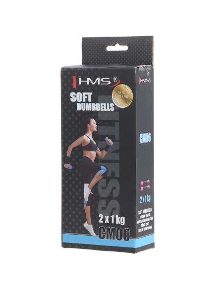 WEICHE KURZHANTELN 2 x 1 KG HMS