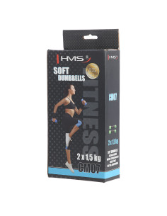 GRÜNE WEICHE KURZHANTELN 2 x 1.5 KG HMS