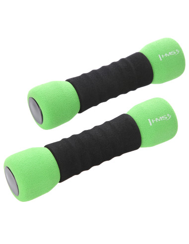 GRÜNE WEICHE KURZHANTELN 2 x 1.5 KG HMS