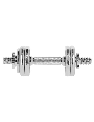 KURZHANTELN IM KOFFER 2 x 7,5 KG CHROME HMS