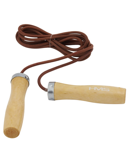 SPRINGSEIL AUS LEDER + GRIFFE AUS HOLZ HMS