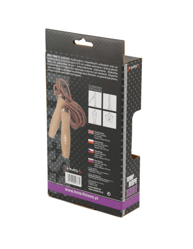 SPRINGSEIL AUS LEDER + GRIFFE AUS HOLZ HMS