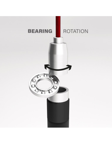 BLACK/RED SCHNELLES SPRINGSEIL HMS PREMIUM