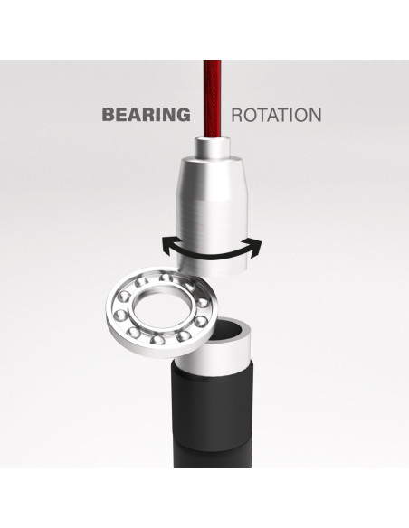 BLACK/RED SCHNELLES SPRINGSEIL HMS PREMIUM