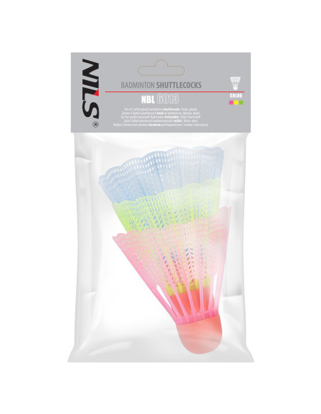 BADMINTONBÄLLE NYLON MULTICOLOR 3 STK. NILS