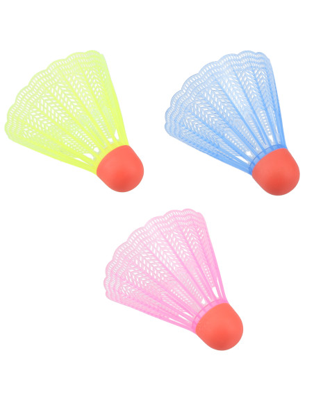 BADMINTONBÄLLE NYLON MULTICOLOR 3 STK. NILS