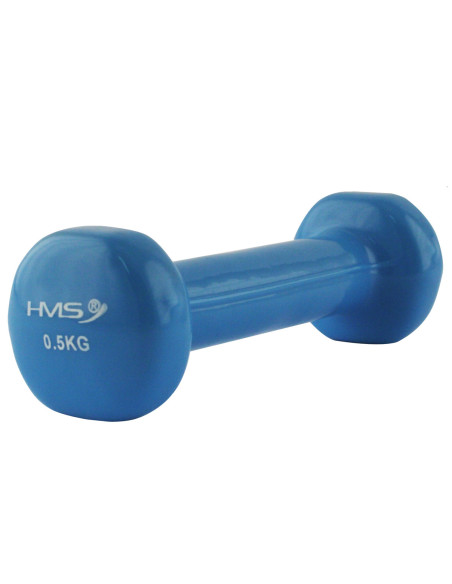KURZHANTEL AUS GUSSEISEN MIT VINYLBESCHICHTUNG 0.5 KG HMS
