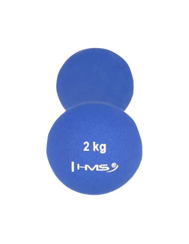 KURZHANTEL AUS GUSSEISEN MIT NEOPRENBESCHICHTUNG 2.0 KG HMS