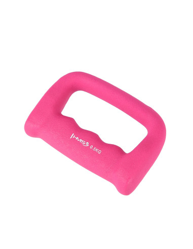 SCHLAGRING PINK GRIFFHANTEL AUS GUSSEISEN MIT NEOPRENBESCHICHTUNG 0.5 KG HMS