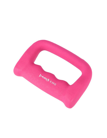 SCHLAGRING PINK GRIFFHANTEL AUS GUSSEISEN MIT NEOPRENBESCHICHTUNG 0.5 KG HMS